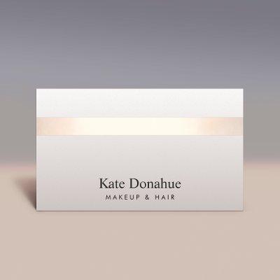 Elegant Rose Gold Striped Modern Stylish Taupe