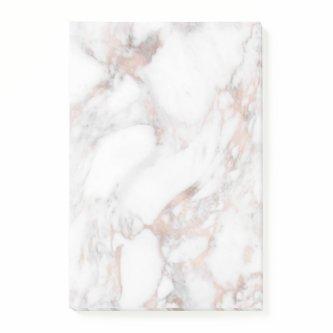 Elegant Rose Marble Background Template Modern Post-it Notes