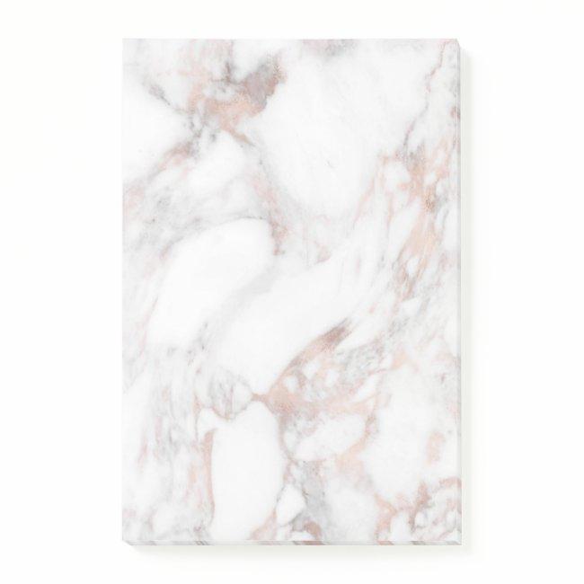 Elegant Rose Marble Background Template Modern Post-it Notes
