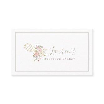 Elegant Rustic Floral Home Bakery Logo