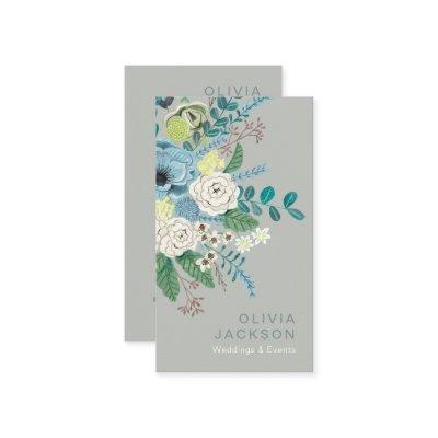 Elegant rustic floral sage green