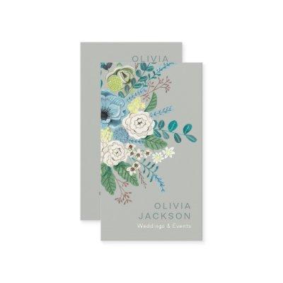 Elegant rustic floral sage green