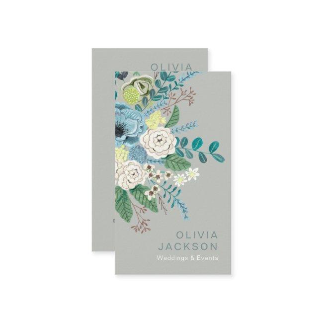 Elegant rustic floral sage green