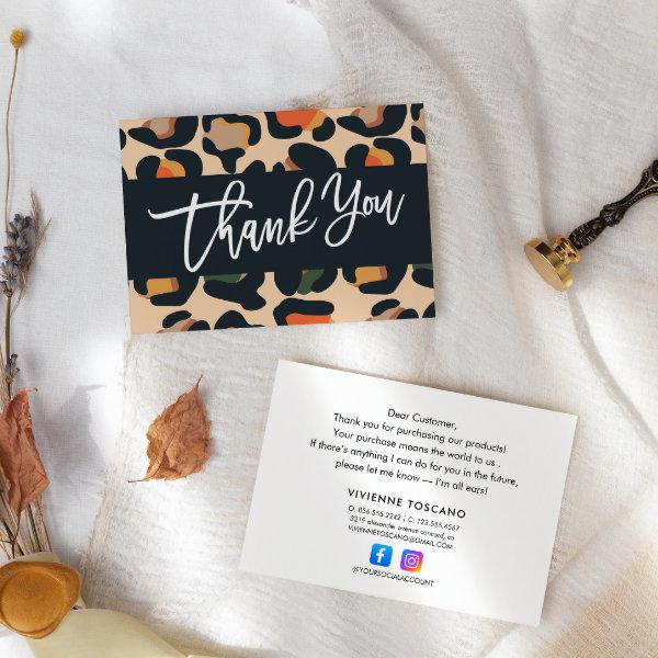 Elegant Safari Thank you for your purchase Enclosure Card