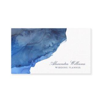 Elegant Script Blue Watercolor Modern Professional