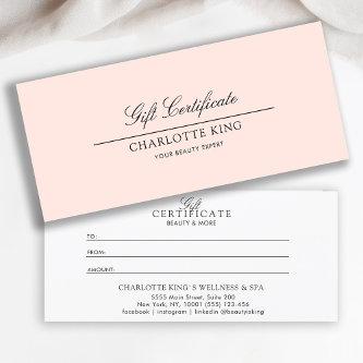 Elegant Script | Business Gift Certificate