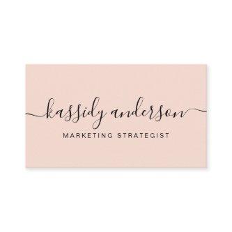 Elegant Script Calligraphy Typographic Logo Blush