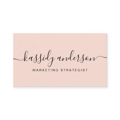 Elegant Script Calligraphy Typographic Logo Blush