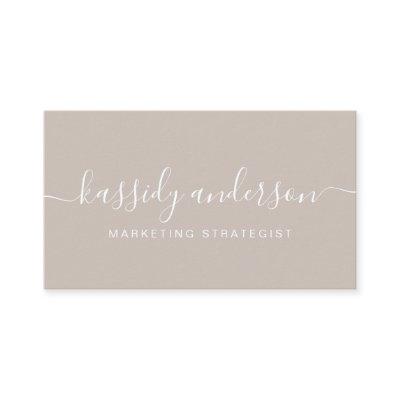 Elegant Script Calligraphy Typographic Logo Grey