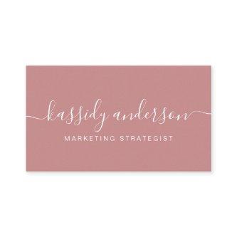 Elegant Script Calligraphy Typographic Logo Pink