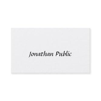 Elegant Script Design Minimalist Modern Plain
