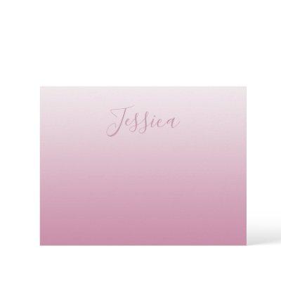 Elegant Script & Editable Pink (any color) Ombre Letterhead