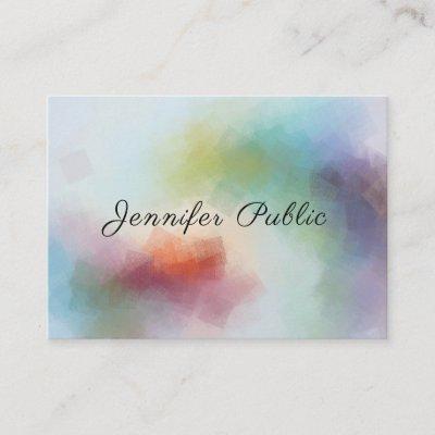 Elegant Script Modern Colorful Abstract Template B