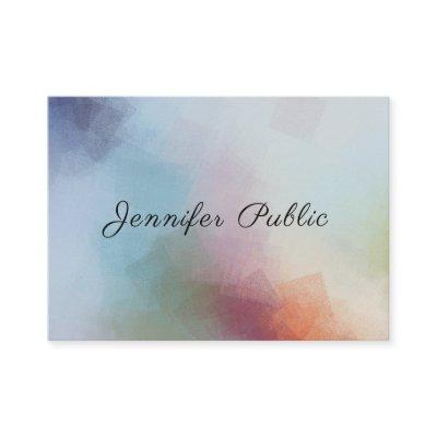 Elegant Script Modern Colorful Abstract Template