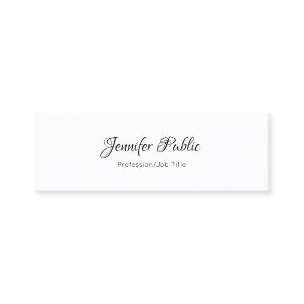 Elegant Script Modern Minimalist Professional Chic Mini