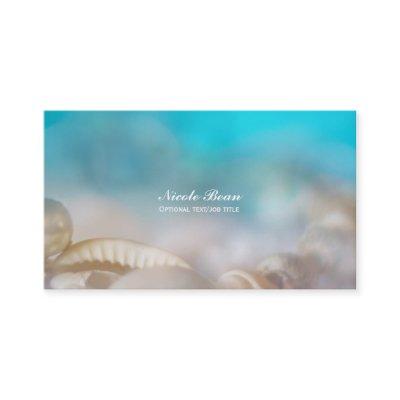 Elegant Sea Shells Blue Tropical Beach