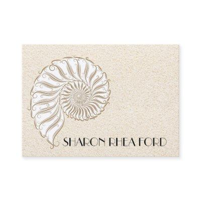 Elegant Shell Calling Card / Contacts / Business