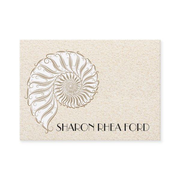 Elegant Shell Calling Card / Contacts / Business