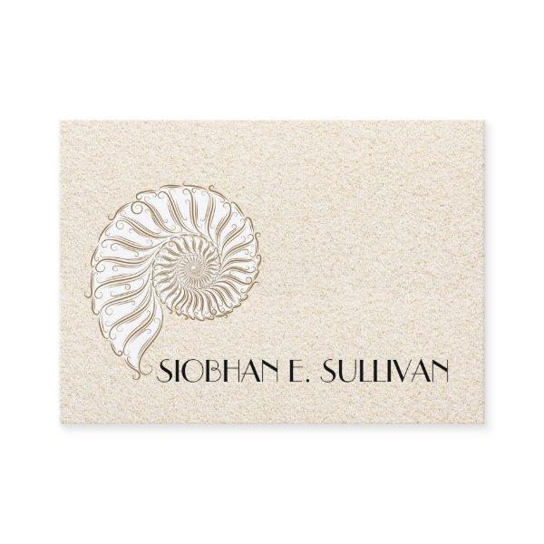 Elegant Shell Calling Card / Contacts / Business