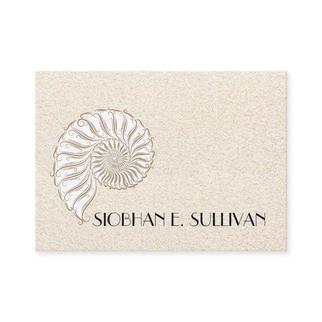 Elegant Shell Calling Card / Contacts / Business