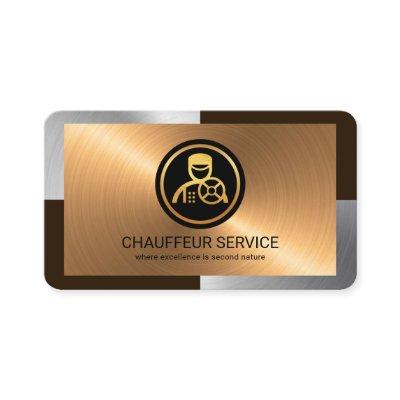 Elegant Silver Bronze Layers Chauffeur Driver