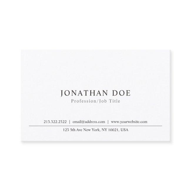 Elegant Simple Design Classic Plain Professional
