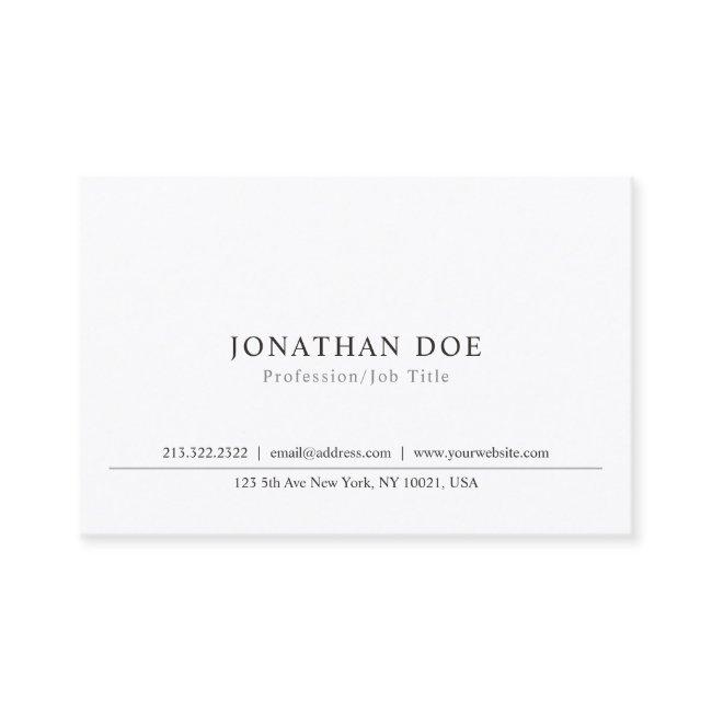 Elegant Simple Design Professional Classic Plain