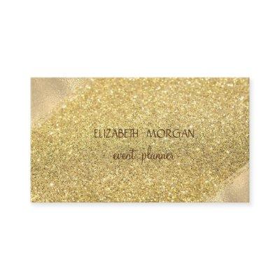 Elegant Simple Faux Gold Glitter Bokeh