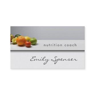 Elegant Simple Grey Healthy Life/Nutritionist Card