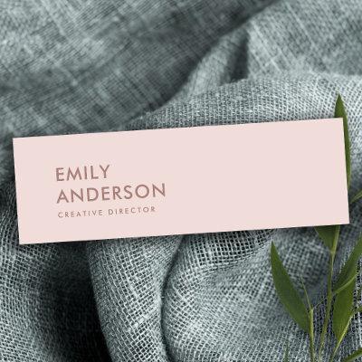 ELEGANT SIMPLE MINIMAL BLUSH PINK PROFESSIONAL MINI