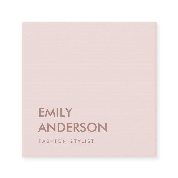 ELEGANT SIMPLE MINIMAL BLUSH PINK PROFESSIONAL SQUARE