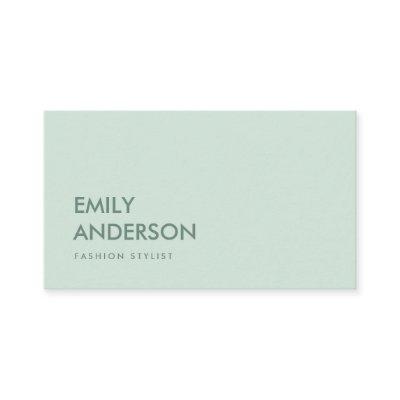 ELEGANT SIMPLE MINIMAL MINT GREEN PROFESSIONAL