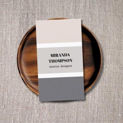Elegant Simple Pastel Stripes Interior Designer
