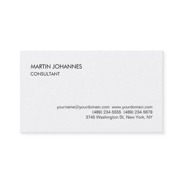 Elegant Simple Plain Black White