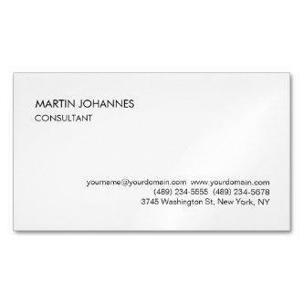 Elegant Simple Plain Black White