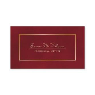 Elegant Simple Red & Gold Professional