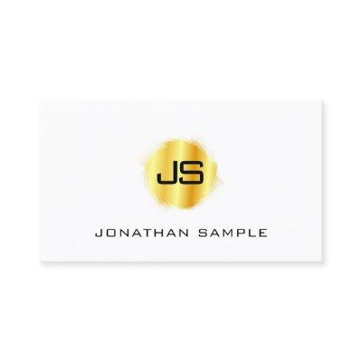 Elegant Simple Template Gold Look Modern Monogram