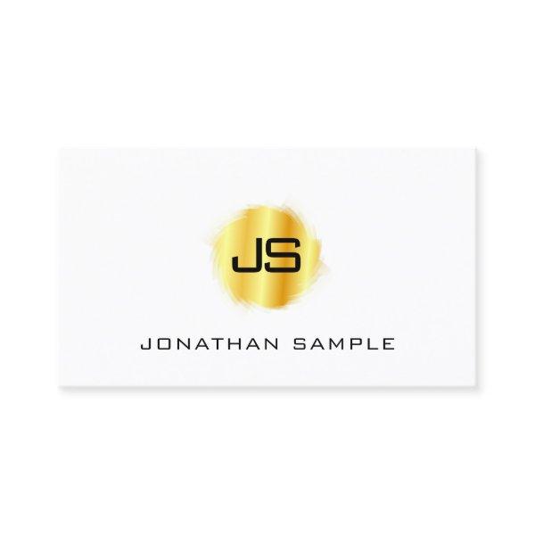 Elegant Simple Template Gold Look Modern Monogram
