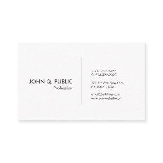 Elegant Simple White Plain Modern Professional