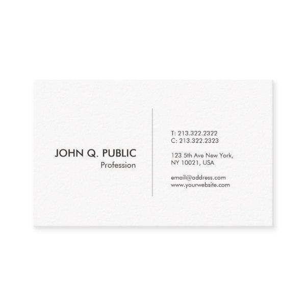 Elegant Simple White Plain Modern Professional