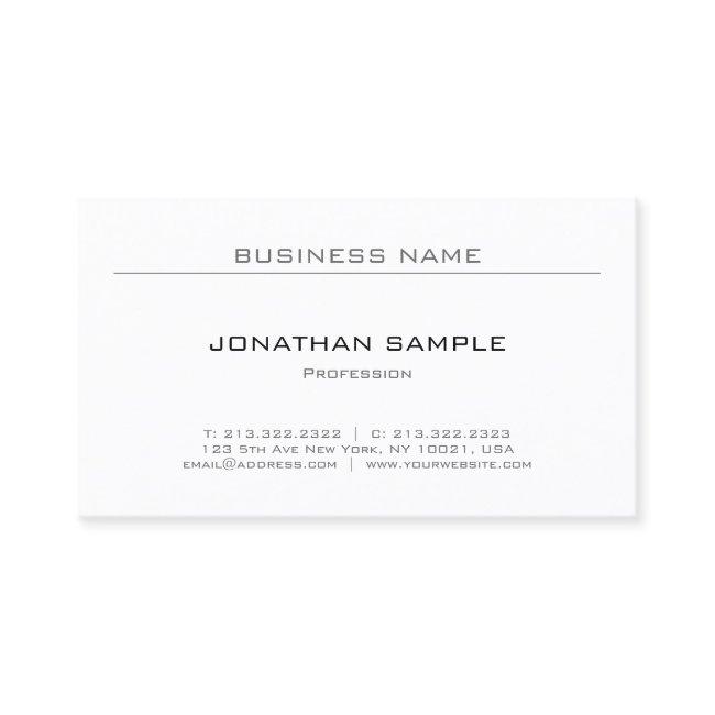 Elegant Sleek Design Modern Plain Professional