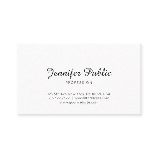 Elegant Sleek Design Modern Professional Plain