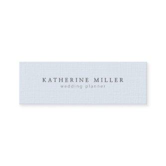 Elegant soft blue linen minimal wedding planner mini