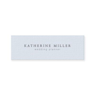 Elegant soft blue linen minimal wedding planner mini