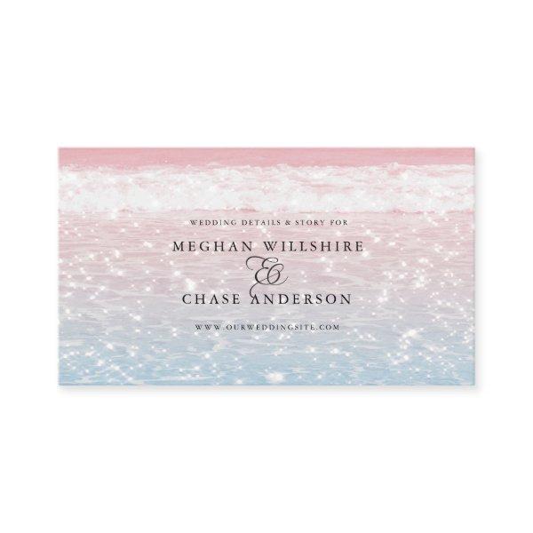 Elegant Sparkling Ocean Beach Wedding