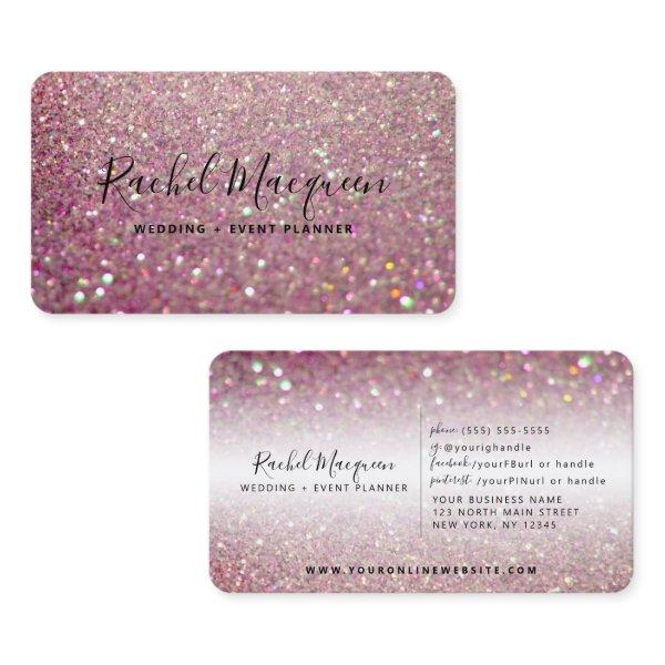 Elegant Sparkly Rose Pink Glitter