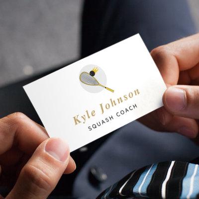 Elegant Squash Racquetball Coach Sports Instructor