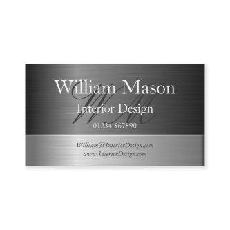 Elegant Steel Effect Monogram