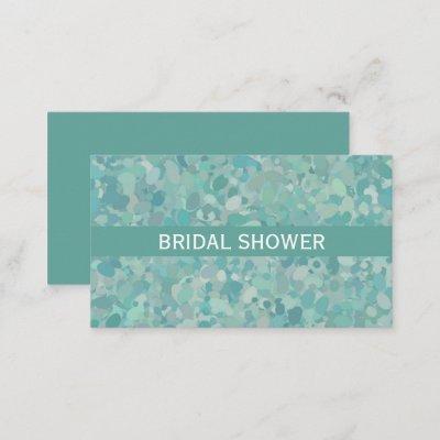 Elegant Stone Dot Bridal Shower Ticket Invitation