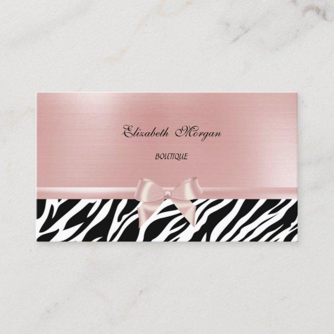 Elegant Stylish Chic Zebra Print,Pink Bow